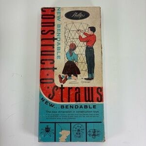 Phillips Construct O Straws 1960 Bendable Construction Toy #114